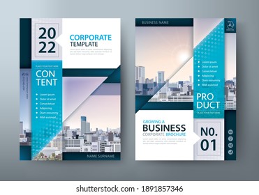 Flyer design, Leaflet cover presentation, book cover template.