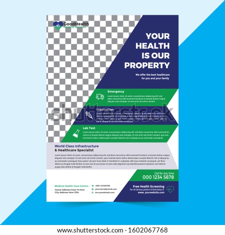 Flyer Design. Leaflets. Cover Book Design and A4 Magazine. Post Card. Annual Report. Rack Card Vector illustration
