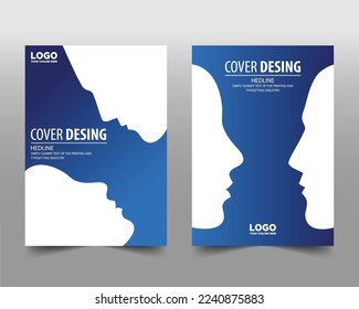 Flyer Design, Modern design, Blue Color, Book and Magazine cover, Poster and Brochure , Editable Vector illustration