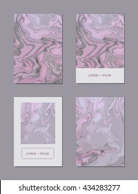 Flyer Design for poster, business card, brochure and logo. Creative hand painted textures
with marble background.