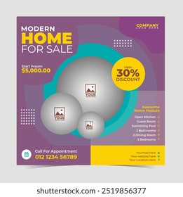 flyer design, Professional red home sale flyer design template, corporate real estate flyer design