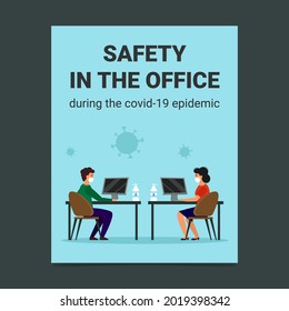Diseño del volante: seguridad en la oficina a tiempo para la epidemia de coronavirus.