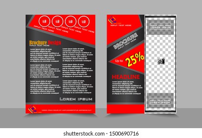 flyer design simple template vector