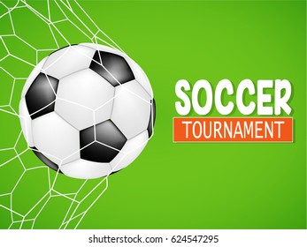 flyer design. Soccer ball icon
