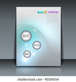 Flyer design soft elegance - vector background