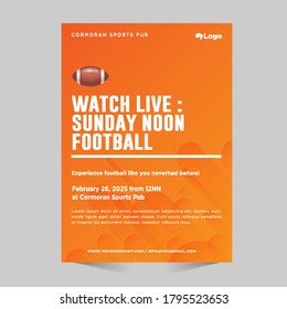 Flyer design sports invitation template.