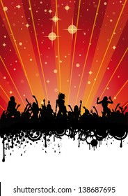 Flyer design for spring break party.I`m owner of all silhouettes!