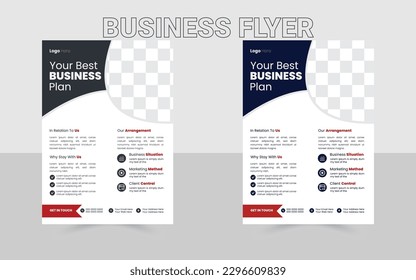 Flyer Design Template For Adobe Illustrator, Business flyer template, flyer layout,  Graphics design, vector graphic, path