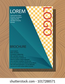 Flyer design template - brochure - annual report - cover - booklet, front and back page