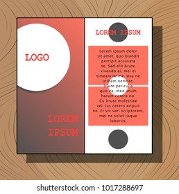 Flyer design template - brochure - annual report - cover - booklet, front and back page