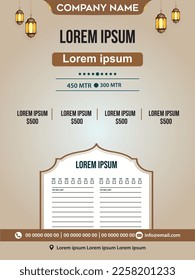 Flyer design template brochure social media Hajj and Umrah and sm designs greeting card 