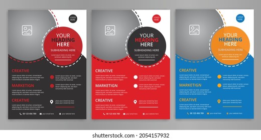 Flyer Design Template, Business Brochure, Cover Book And Magazine, Annual Report, Proposal Template Design, Leaflet Design, Corporate Flyer