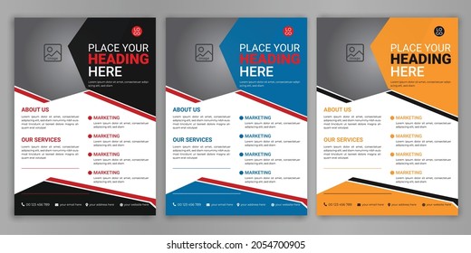 Flyer Design Template, Business Brochure, Cover Book and Magazine, Annual Report, Proposal Template Design, Leaflet Design, a4 Template, Vector Template, Print Ready Design, Corporate Flyer
