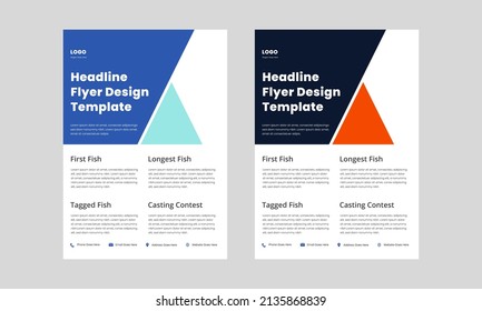 flyer design template. business flyer design template. corporate poster leaflet design. promotional flyer design