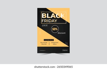 flyer design template called  is black friday