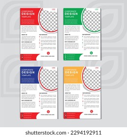 flyer design template. corporate flyer, creative and new design.