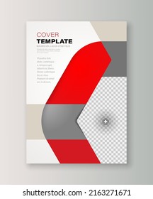 Flyer design template cover vector