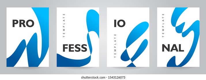 Flyer design template. Elegant brochure design templates for business, company profile, annual report, and cover. Minimalist modern leaflet layout with abstract shape. Vector illustration background