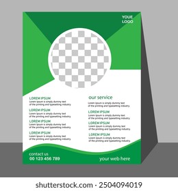 Flyer design template. Elegant brochure design templates for business, company profile, and cover. Minimalist modern leaflet layout with abstract shape.