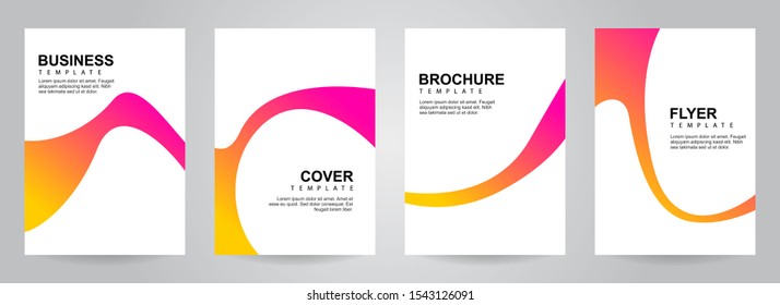 Flyer design template. Elegant Cover design templates for business, company profile, annual report, and brochure. Minimalist modern leaflet layout with abstract shape. Vector illustration background 