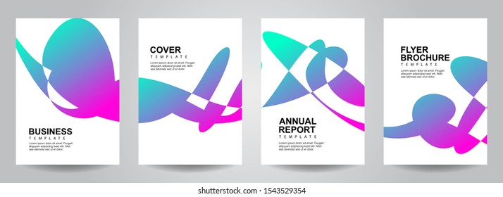 Flyer design template. Elegant Cover design templates for business, company profile, annual report, and brochure. Minimalist modern leaflet layout with abstract shape. Background Vector illustration
