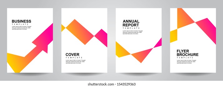 Flyer design template. Elegant Cover design templates for business, company profile, annual report, and brochure. Minimalist modern leaflet layout with abstract shape. Background Vector illustration