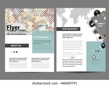 Flyer Design Template in letter size