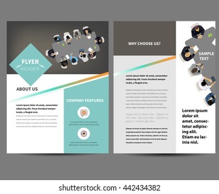 Flyer Design Template in letter size