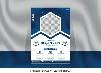 Flyer design template for medical healthcare services