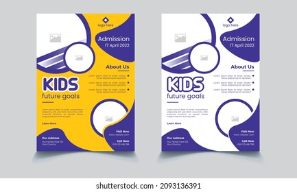 flyer design template for school admission