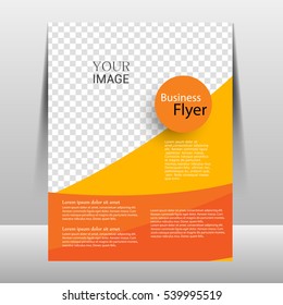 Flyer design template vector. Brochure report business magazine poster. Cover book minimal portfolio presentation 