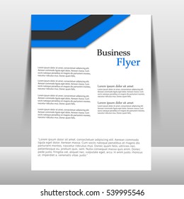 Flyer design template vector. Brochure report business magazine poster. Cover book minimal portfolio presentation 