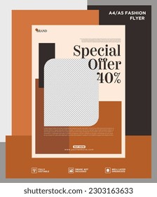 Flyer design template vector, Business flyer, Cover Design, layout fully editable in A4 and A5 size
