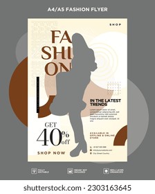 Flyer design template vector, Business flyer, Cover Design, layout fully editable in A4 and A5 size