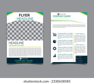Fliegerdesign-Vorlagenvektor, Business-Flyer, Cover-Design A4-Layout.