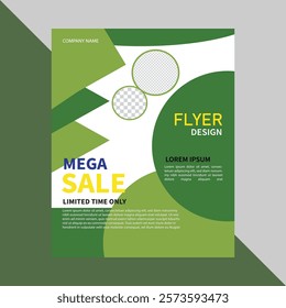 Flyer design template vector. Business flye