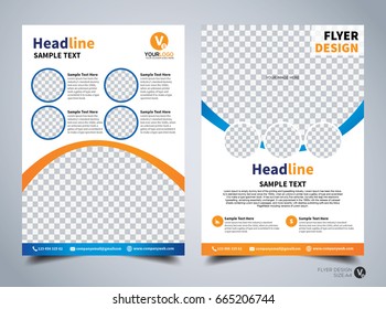 Flyer design template vector, Business flyer, Cover Design, layout in A4 size