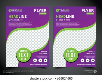 Flyer design template vector, Business flyer, Cover Design, layout in A4 size