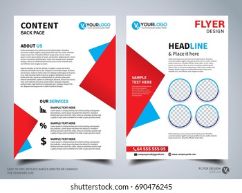 Flyer design template vector, Business flyer, Cover Design, layout in A4 size
