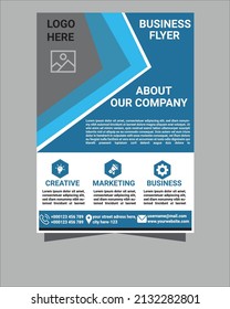 Flyer design template vector design. Layout template in A4 size.Business flyer design a4 template. Vector illustration.Corporate business flyer.