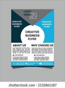 Flyer design template vector design. Layout template in A4 size.Business flyer design a4 template. Vector illustration.Corporate business flyer.