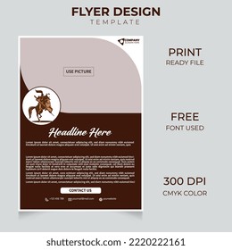 It's a flyer design template. You can use any text in this flyer. 