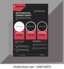 Flyer design template. you get image vector file. your use this comfortably.