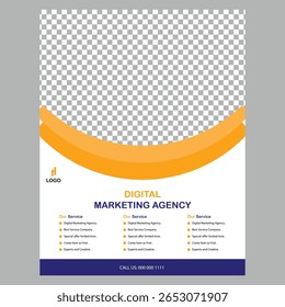 modelo de design de panfleto para sua empresa ou empresa