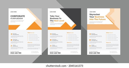 flyer design templates. business corporate flyer design ideas. poster leaflet brochure design ideas. bundle, a4 template, brochure design, cover, flyer, poster, print-ready
