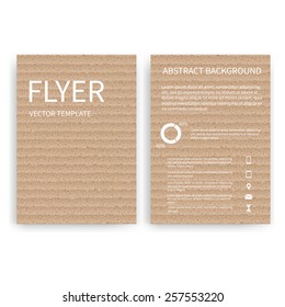Flyer design templates. Set of cardboard A4 brochure design templates with package abstract modern backgrounds. Infographic concept, mobile technologies, applications and online services