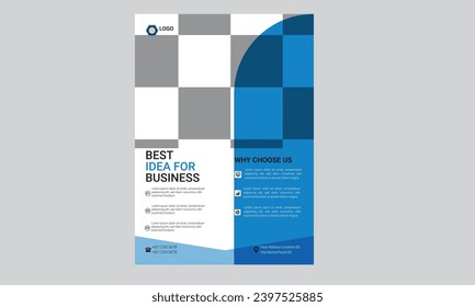 Flyer Design Templates.Annual report flyer design template vector, Leaflet, presentation book cover templates, layout in A4 size.