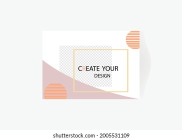 Flyer design in trendy colors of 2021.