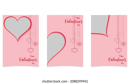 diseño de volante para diseño de fondo de plantilla de día valentino e ilustración parte siete