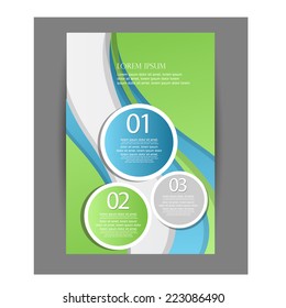 Flyer design. vector